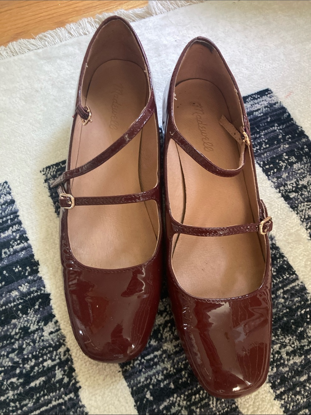 Madewell wine red Maryjane’s